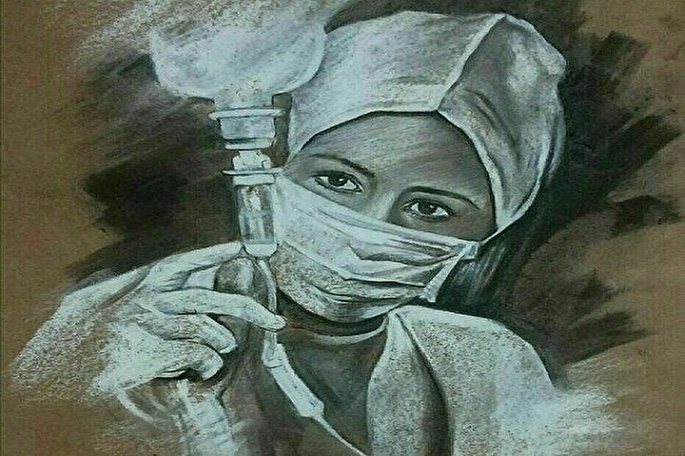 برپایی نمایشگاه مجازی نقاشی به یاد شهدای مدافع سلامت در سقز