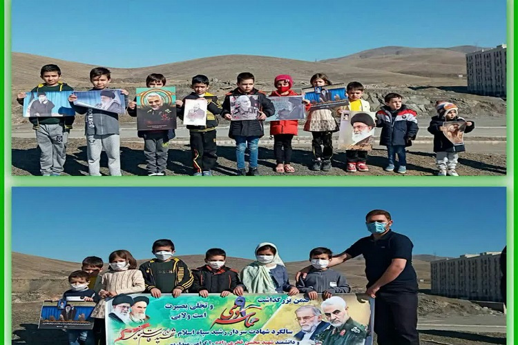 تبیین سبک زندگی سردار سلیمانی از سوی طلاب ملایری برای کودکان