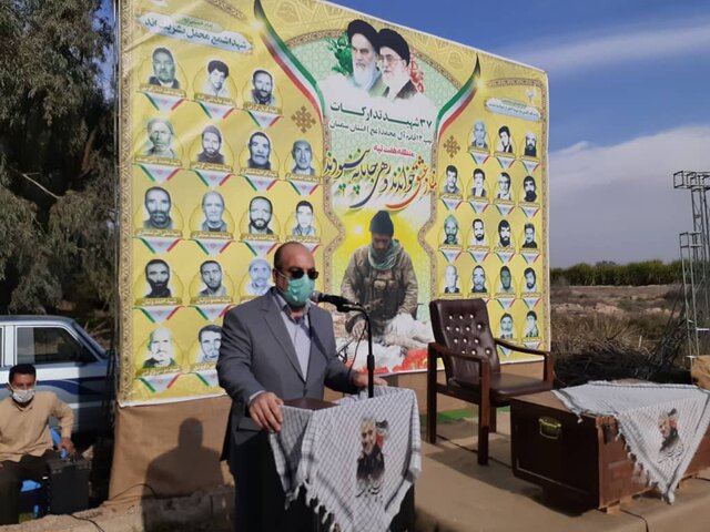 ارسالی جمعه/ احداث یادمان ۳۷ شهید تدارکات تیپ ۱۲ قائم آل محمد(عج) سمنان در هفت تپه