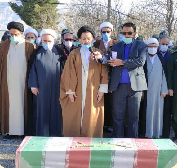 پیکر مطهر شهید عزیز الله بهاروند در خرم&zwnj;آباد تشییع شد