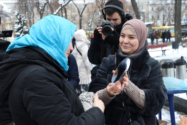 پویش بانوان مسلمان اوکراینی در روز جهانی حجاب پویش بانوان مسلمان اوکراینی در روز جهانی حجاب