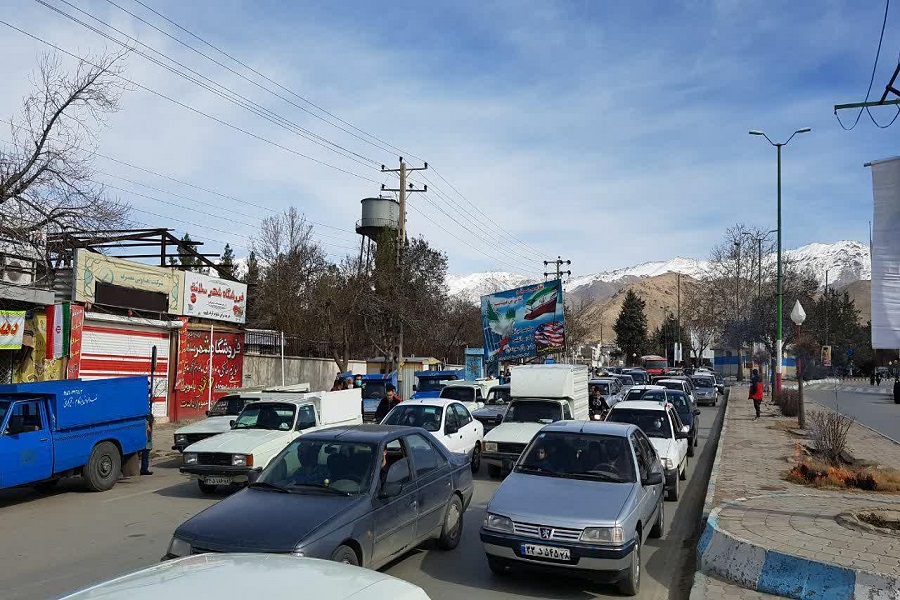 عکس | راهپیمایی موتوری و خودرویی ۲۲ بهمن در تویسرکان