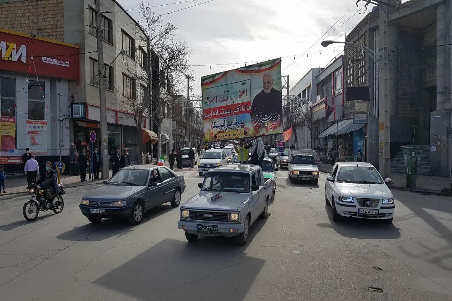عکس | راهپیمایی موتوری و خودرویی ۲۲ بهمن در تویسرکان