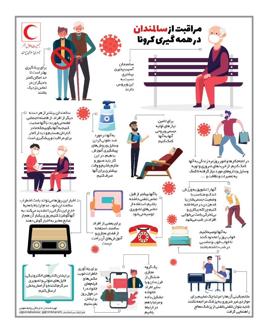 مراقبت از سالمندان در همه‌گیری کرونا
