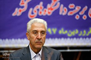 منصور غلامی، وزیر علوم، تحقیقات و فناوری، در مراسم افتتاحیه