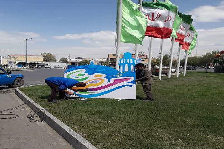 ساخت و نصب المان&zwnj;های مناسبتی ماه رمضان در ملایر