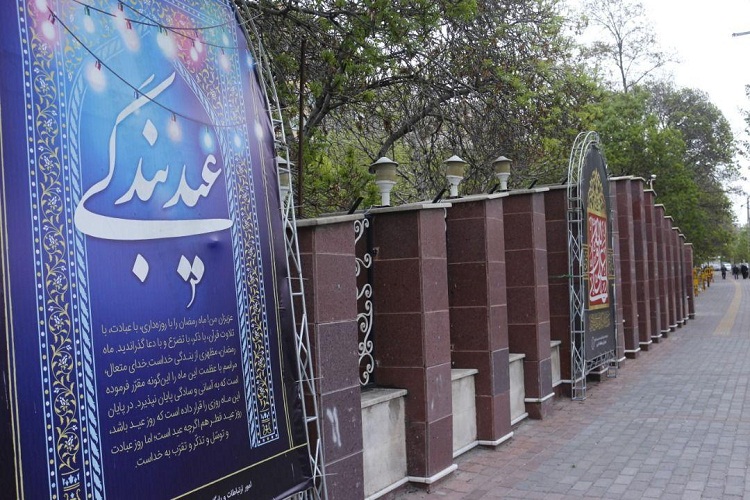 نصب المان&zwnj;های مناسبتی ماه رمضان در تبریز