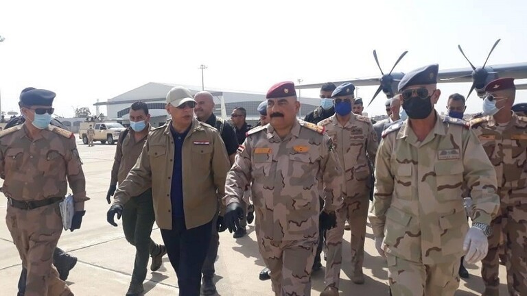 «الکاظمی» از مقر حشد الشعبی در کرکوک بازدید کرد+عکس