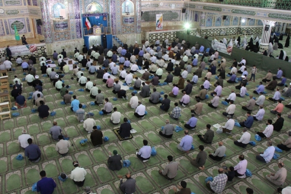 عکس | برپایی نماز جمعه شهرکرد، پس از ۳ ماه تعطیلی