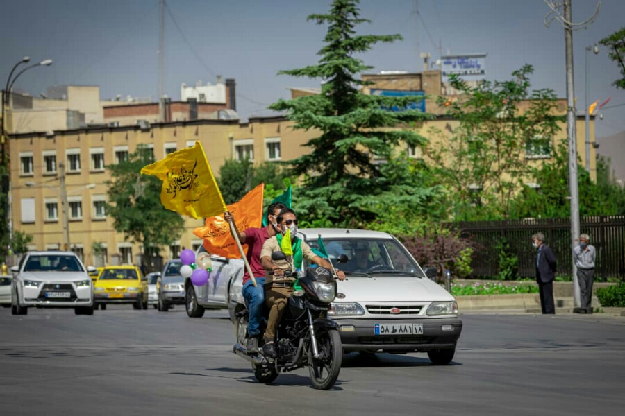 عکس| کاروان شادی عید غدیر در همدان