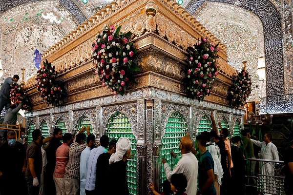 آذین‌بندی عتبات مقدس در عراق به مناسبت عید غدیر + عکس