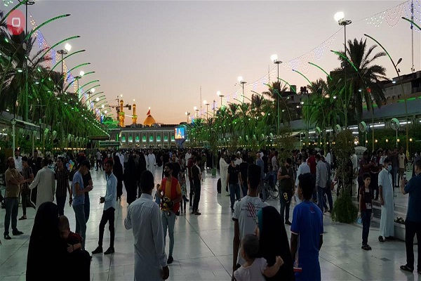 آذین‌بندی عتبات مقدس در عراق به مناسبت عید غدیر + عکس