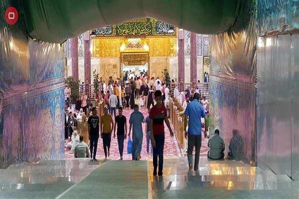 آذین‌بندی عتبات مقدس در عراق به مناسبت عید غدیر + عکس