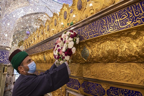 آذین‌بندی عتبات مقدس در عراق به مناسبت عید غدیر + عکس