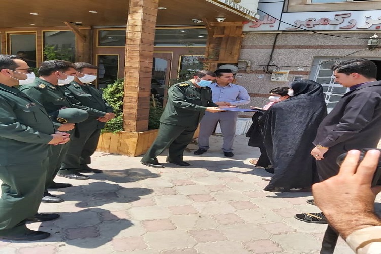 دیدار مسئولان سپاه فتح با خانواده شهید رسانه کهگیلویه&zwnj;وبویراحمد