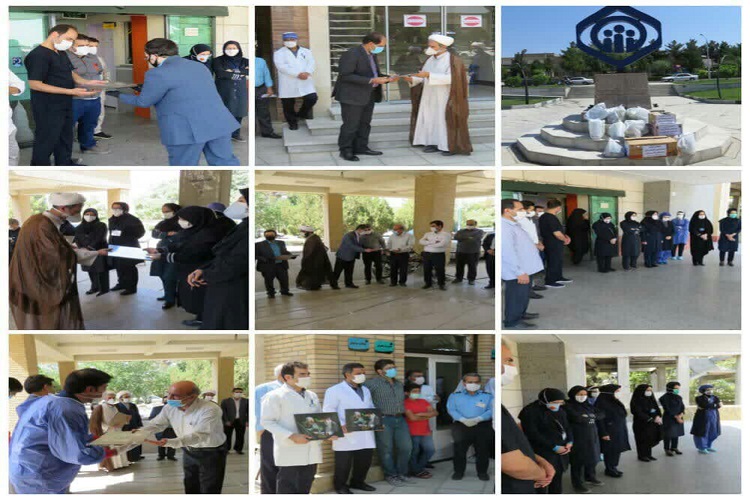 اهدای ۶۰۰ عدد شیلد به کادر درمان بیمارستان&zwnj;های ملایر