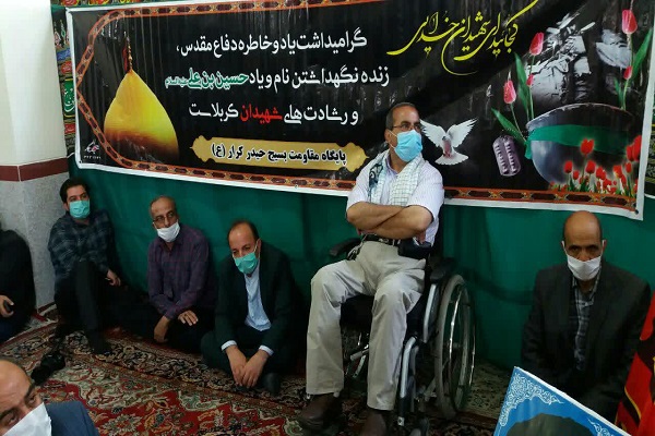 ادای احترام فرماندار ملایر به کادر درمانی و ایثارگران دفاع مقدس