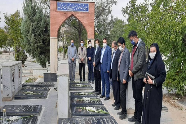 تجدید میثاق اعضای جهاد دانشگاهی استان اردبیل با شهدا