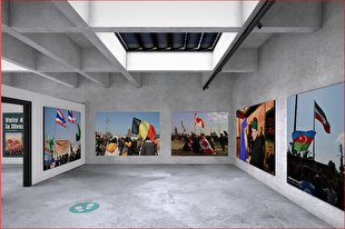 عکس | نمایشگاه پیاده‌روی اربعین در فرانسه