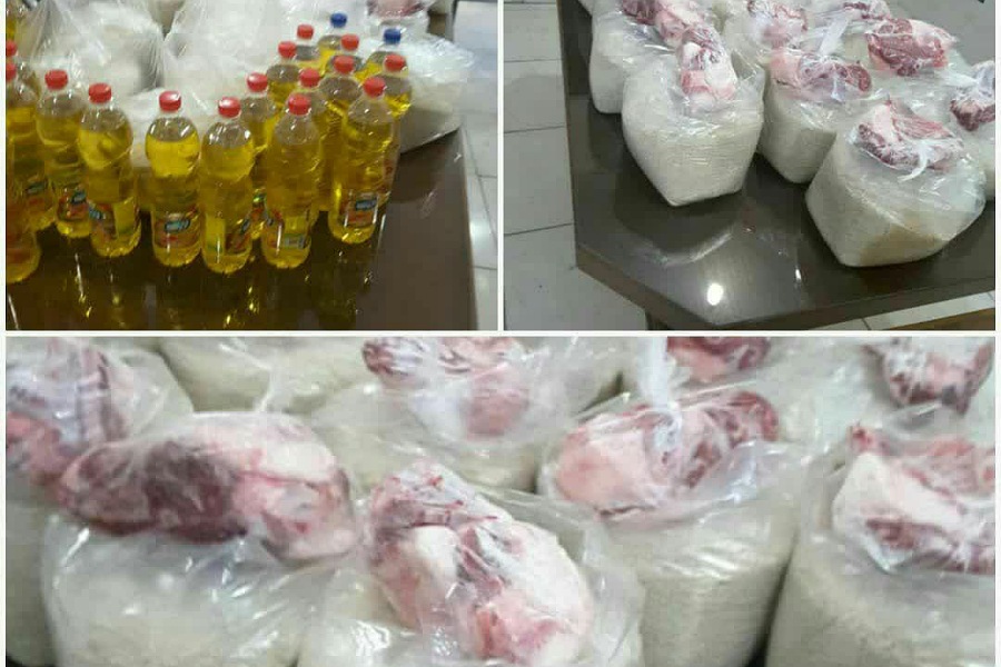 توزیع ۱۰۰ بسته غذایی در بین بیماران سرطانی ملایر