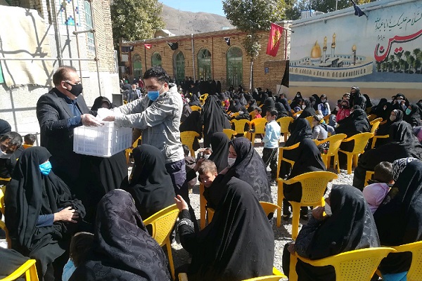 مراسم تکریم زائران پیاده حرم مطهر رضوی در «دررود» برگزار شد
