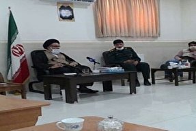 دیدار امام جمعه یاسوج با اعضای قرارگاه جهادی امام حسین(ع)