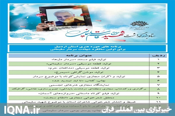 شهید سلیمانی نماد مبارزه با ظلم جهانی است