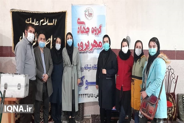ایستگاه صلواتی سلامت با حضور جهادگران اردبیلی برپا شد