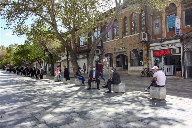 عکس | تعطیلی بازار همدان در موج چهارم کرونا