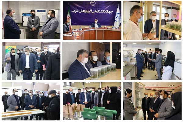 محمدصادق معتمدیان استاندار آذربایجان غربی امین رستم زاده رئیس جهاد دانشگاهی آذربایجان غربی