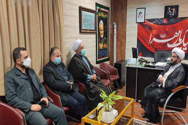 دیدار حجت&zwnj;الاسلام بشیر عالیشاه، مدیر کل کمیته امداد مازندران با حجت&zwnj;الاسلام بابائیان امام جمعه امیرکلا
