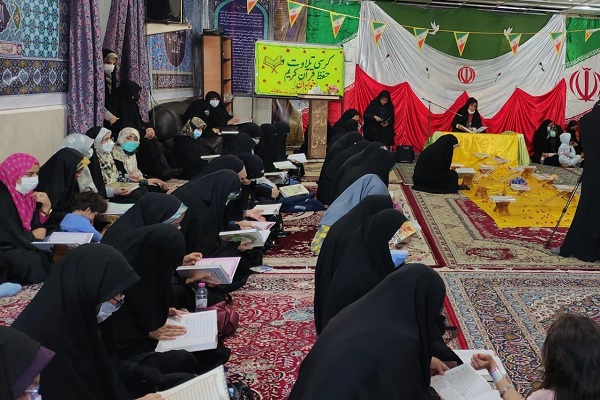 کرسی تلاوت بانوان در مسجد امام هادی (ع) بندر ماهشهر برگزار شد + عکس