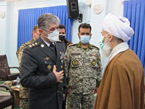 عکس | دیدار اعضای پدافند هوایی بابلسر با نماینده ولی‌فقیه در مازندران