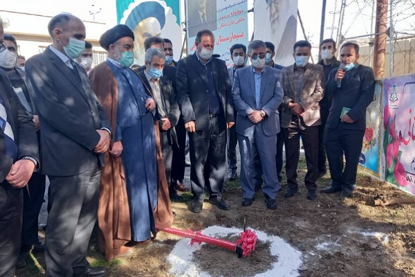 کلنگ زنی بیمارستان ۱۲۸ تختخوابی حضرت امیرالمؤمنین(ع) اسدآباد