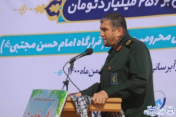 سردار سید ضیاالدین حزنی، معاون هماهنگ کننده قرارگاه محرومیت زدایی سپاه