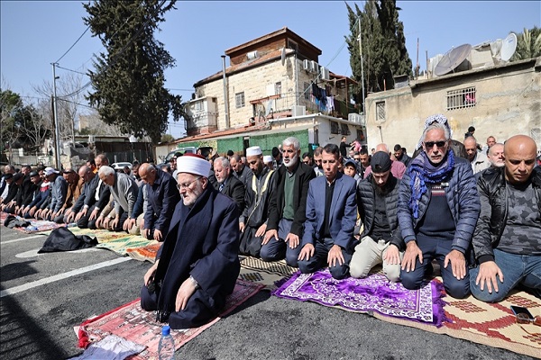 شیخ جراح؛ میعادگاه نمازجمعه فلسطینیان + عکس