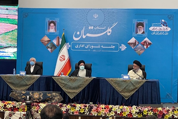 آیت الله نورمفیدی نماینده ولی فقیه در جلسه شورای اداری با رئیس جمهور