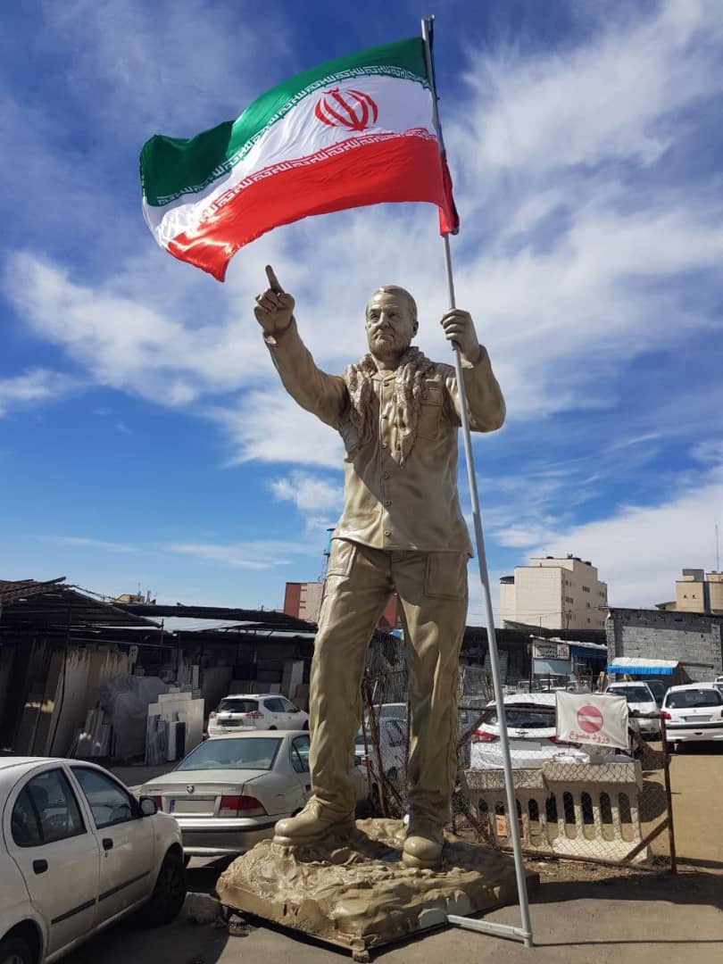 تندیس جدید سردار سلیمانی نصب می‌شود‌