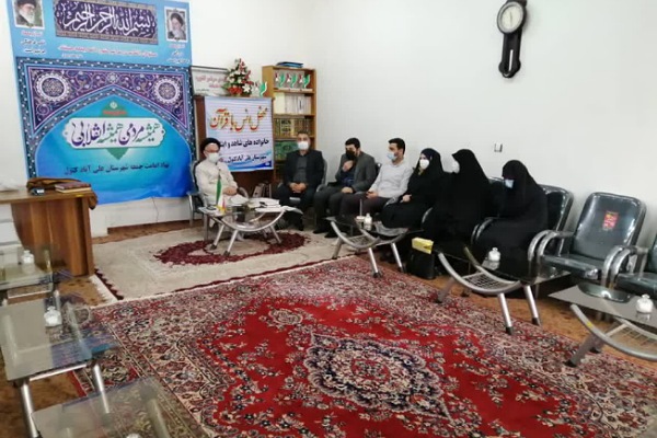  حجت الاسلام مهدی نژاد امام جمعه علی آباد کتول در دیدار با بنیاد شهید علی آباد