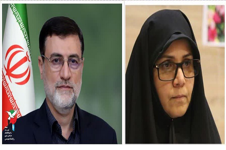سیدامیرحسین قاضی&zwnj;زاده هاشمی، معاون رئیس جمهور و رئیس بنیاد شهید و امور ایثارگران صدیقه خدیوی سرپرست اداره&zwnj;کل بنیاد شهید و امور ایثارگران خراسان رضوی