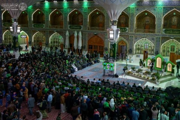 برپایی جشن نیمه شعبان در آستان مقدس علوی + عکس