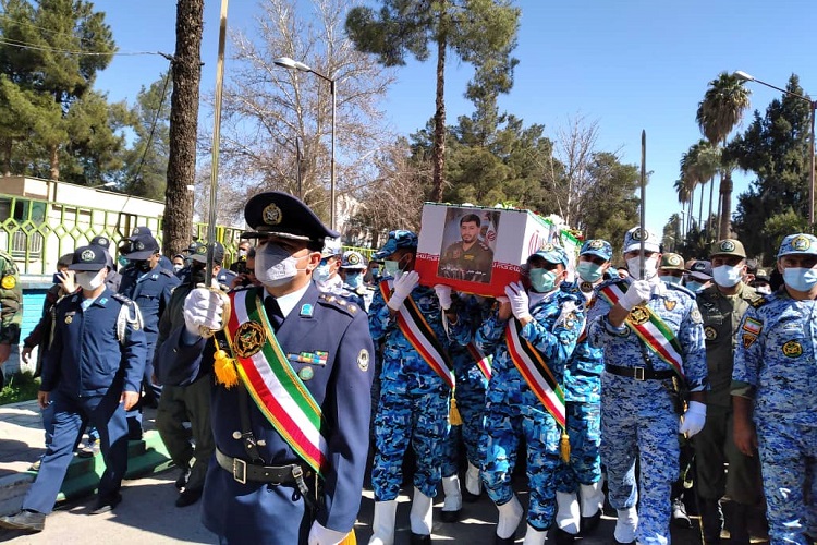 تشییع پیکر شهید خلبان &laquo;صادق فلاحی&raquo;، پایگاه هوایی شهید دوران
