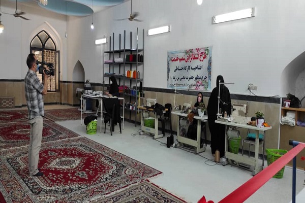 ارسالی شنبه//افتتاح کارگاه خیاطی در جوار حرم یحیی بن زید (ع)  در گنبد کاووس