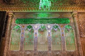 فیلم | رونمایی از پنجره نقره رواق دارالحجه حرم مطهر امام رئوف