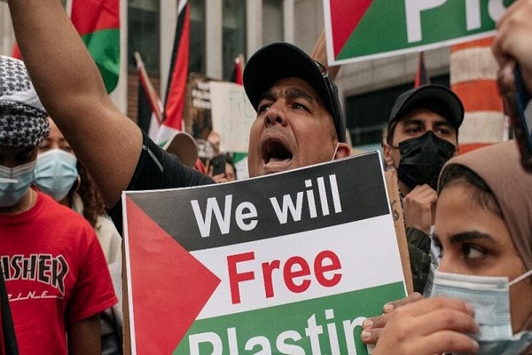 تظاهرات هزاران نفر در برلین و نیویورک در حمایت از مردم فلسطین