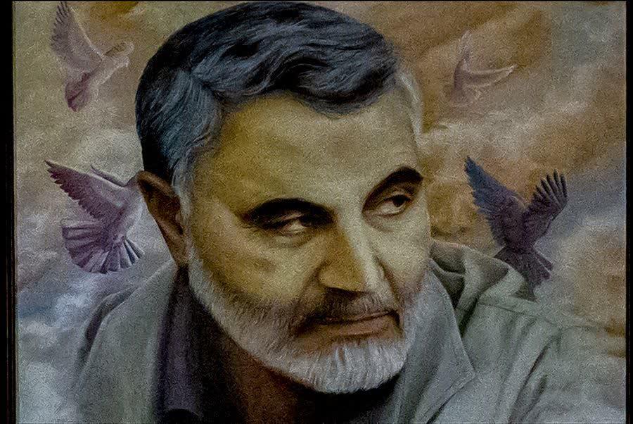 عکس | رونمایی از تمثال سردار شهید قاسم سلیمانی در همدان
