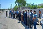 عکس | رونمایی از المان شهید سلیمانی در روستای ایوریق