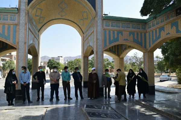 آئین تجدید میثاق خبرنگاران ملایری با شهدا برگزار شد