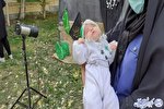 عکس | مراسم شیرخوارگان حسینی نمین در فضای باز برگزار شد