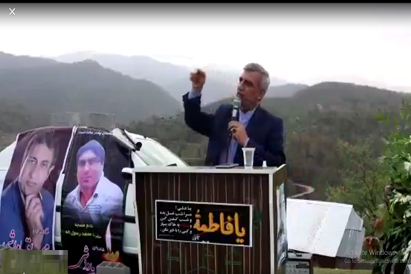 مراسم خاکسپاری پیکر مداح اهل بیت در ساری برگزار شد